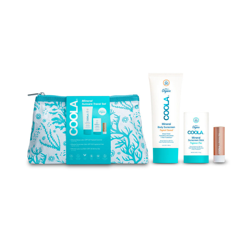 COOLA Mineral Suncare Travel Essentials Set -  3 Piece Kit