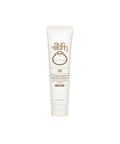 SUN BUM BRAND MINERAL SPF 30 TINTED SUNSCREEN FACE LOTION